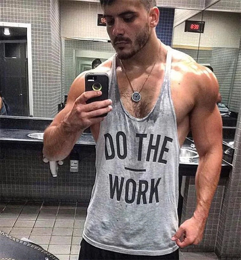 Just Gym Stringers Mens Tank Tops Sleeveless Shirt