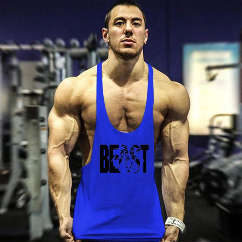 Just Gym Stringers Mens Tank Tops Sleeveless Shirt