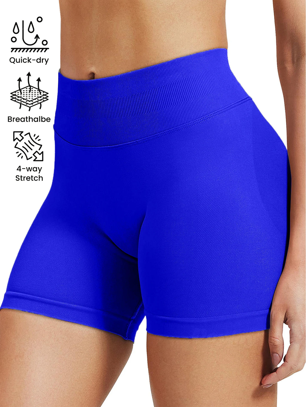 Pilates knit shorts medium intensity training high stretch