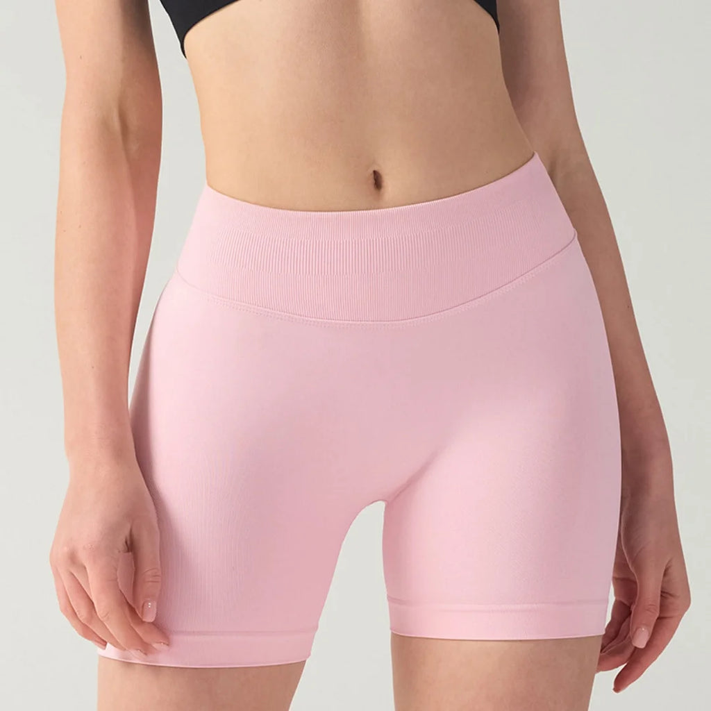 Pilates knit shorts medium intensity training high stretch