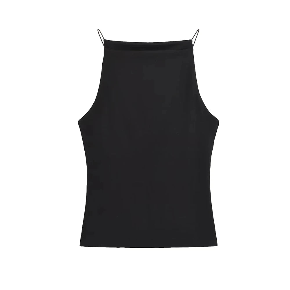 Women's Halter Tank Top Sleeveless Thin Straps