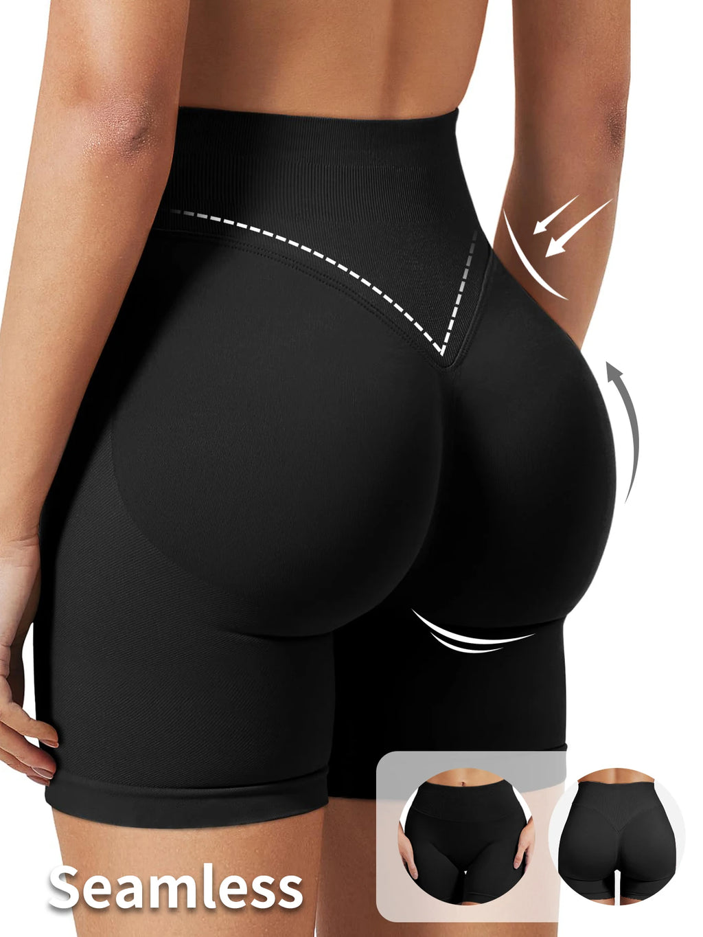 Pilates knit shorts medium intensity training high stretch