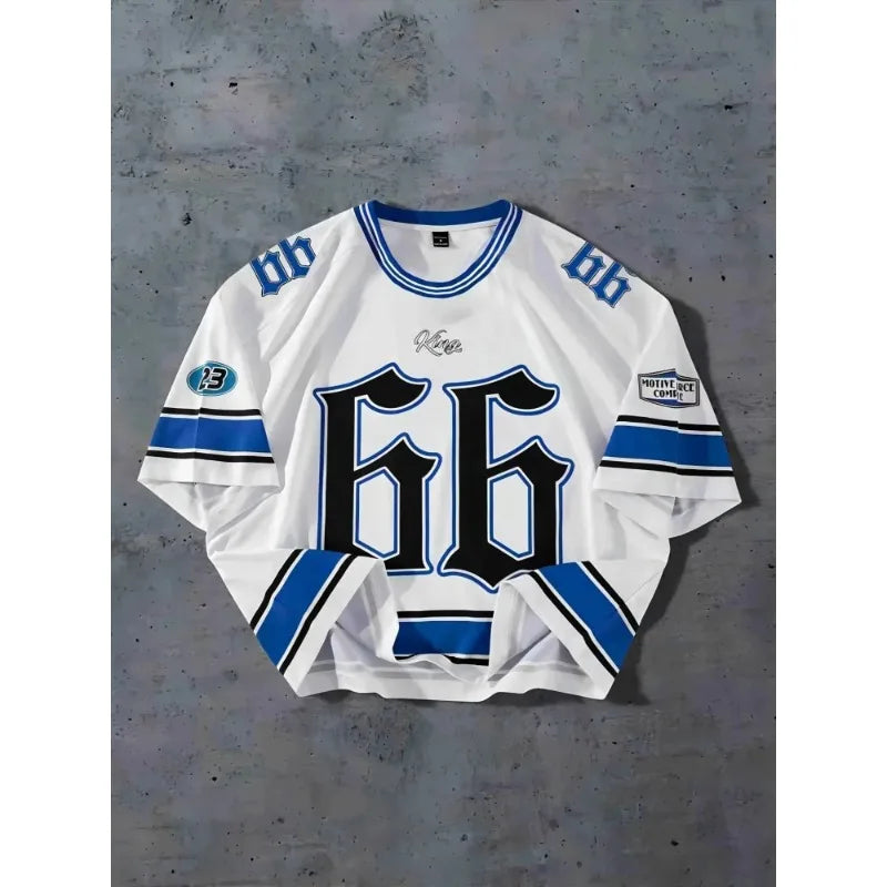 Oversized soccer shirt round neck men's and women's sports