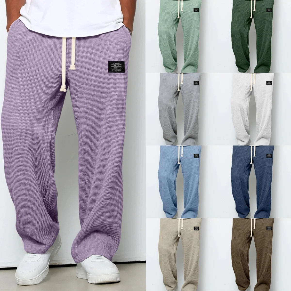 Straight-leg sweatpants