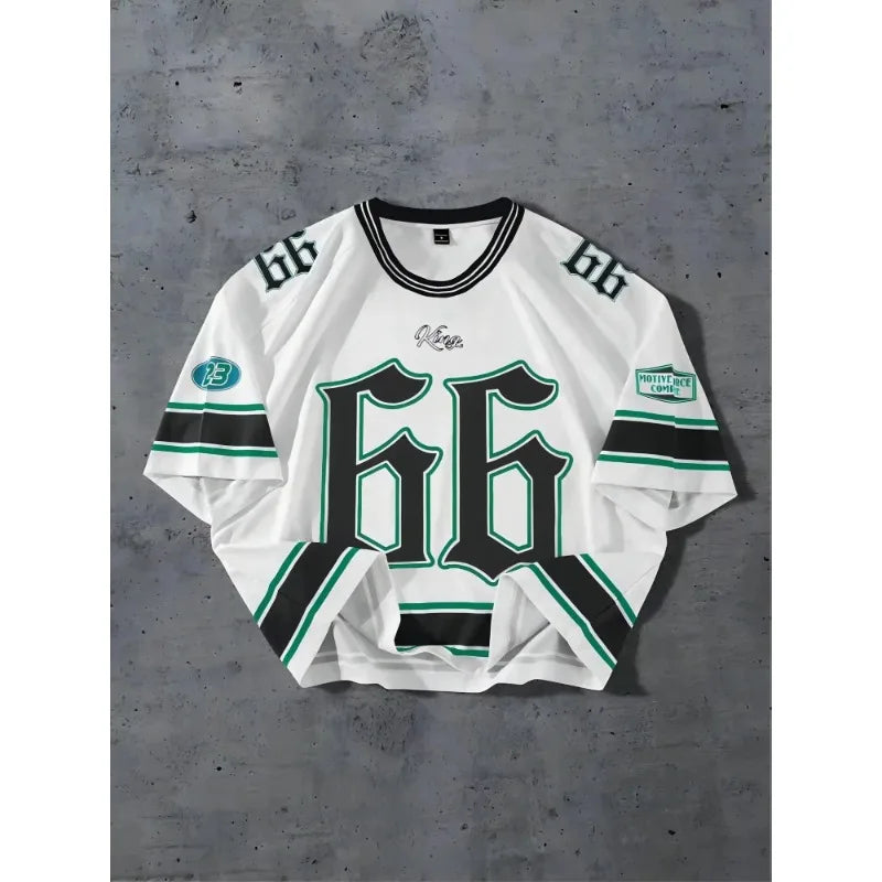 Oversized soccer shirt round neck men's and women's sports