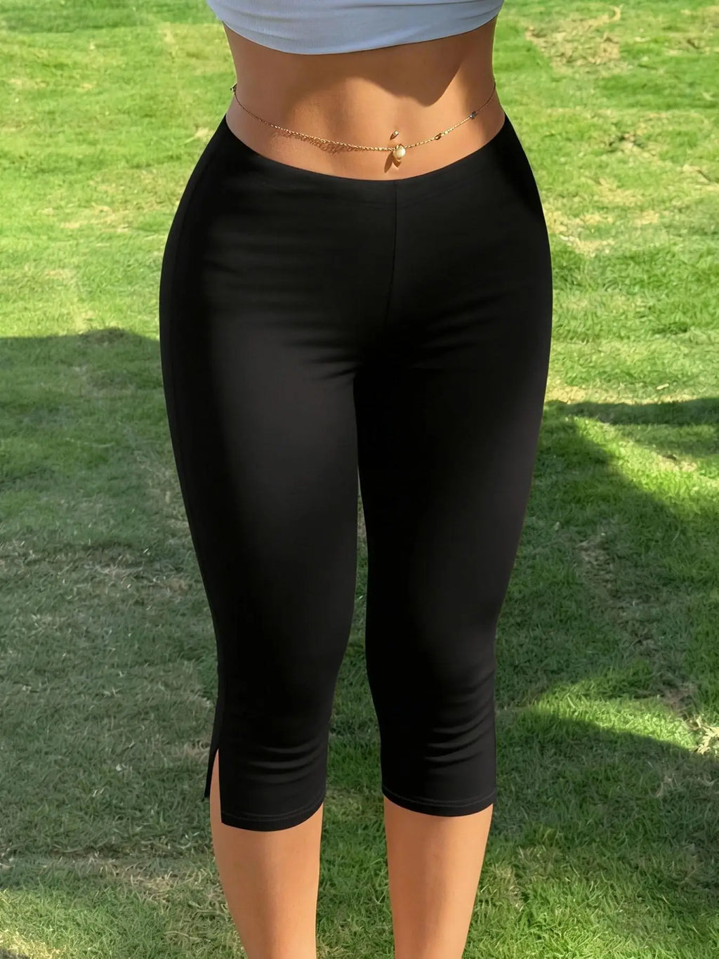 Slim Fit Capri Pants