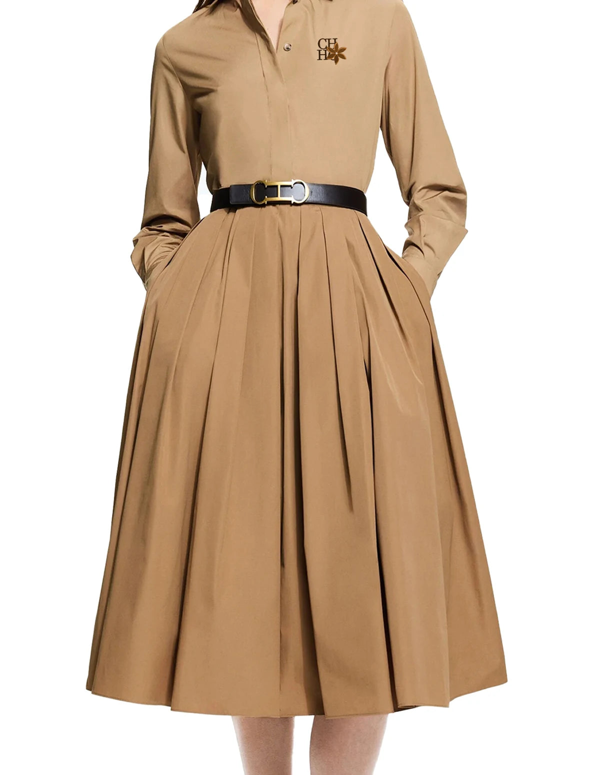 New Women Skirts Sets Long Sleeved Shirts Embroidery Desig