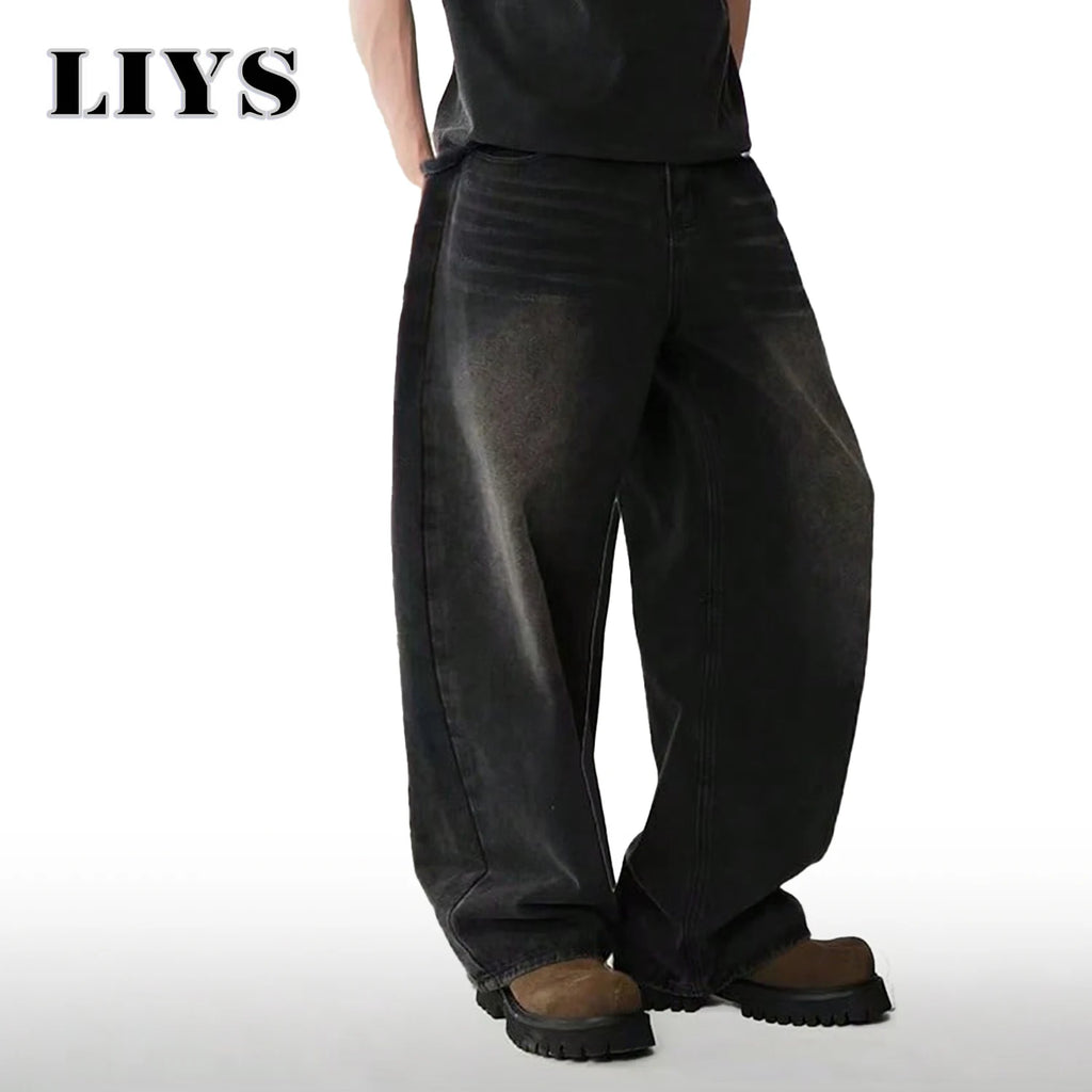 Men's Straight Loose Wide Baggy Jeans