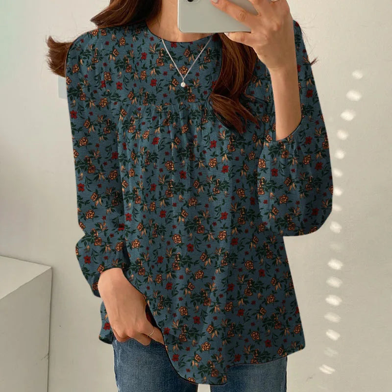 ZANZEA Women Floral Printed Blouse Bohemian Holiday Tops