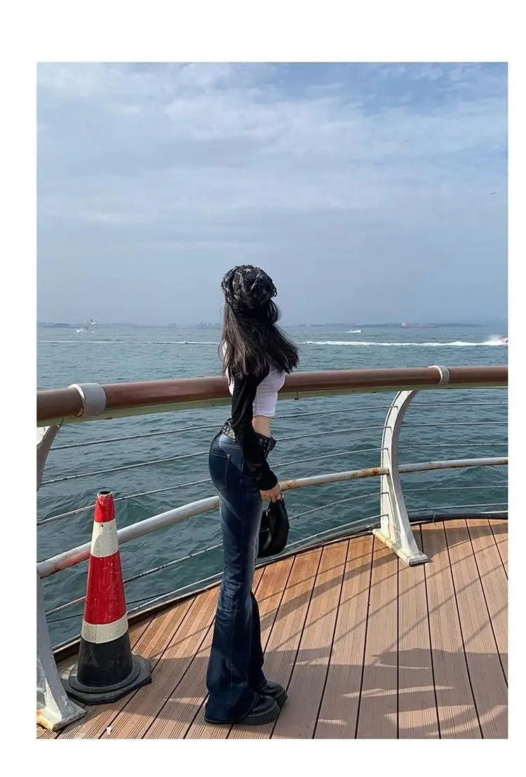 Slim Fit High Waist Casual Womens Jeans