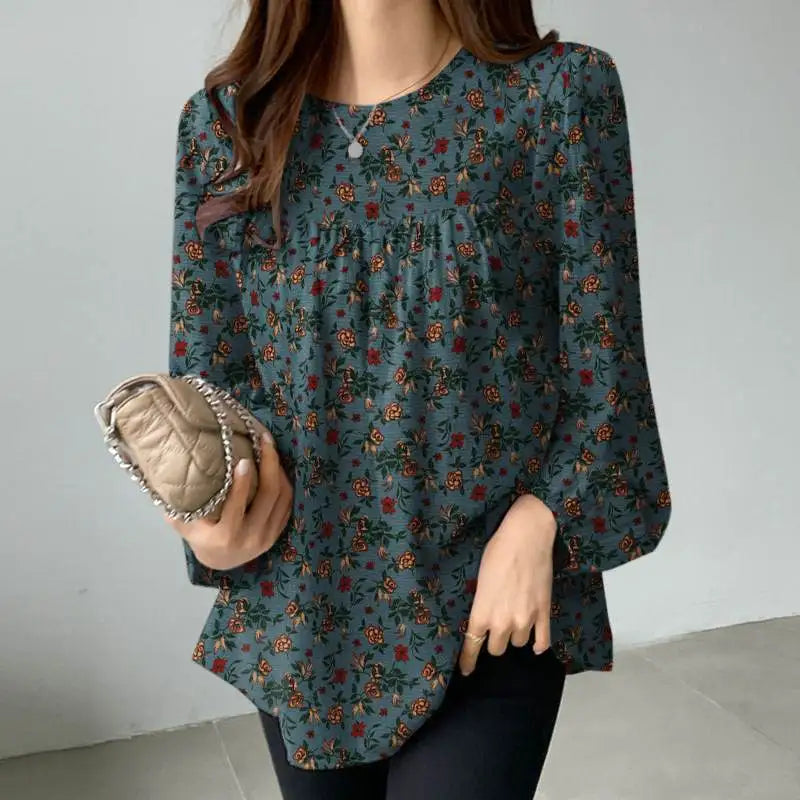 ZANZEA Women Floral Printed Blouse Bohemian Holiday Tops
