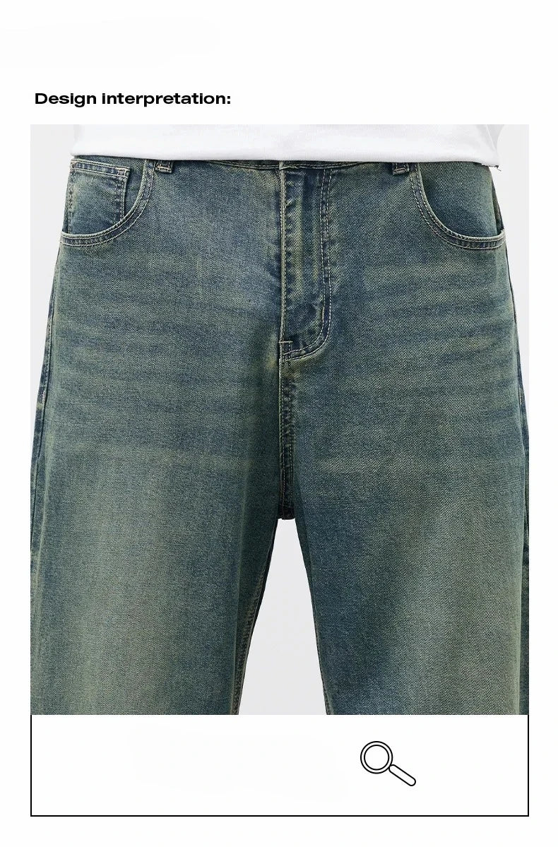 New Men Straight Vintage Fit Jeans