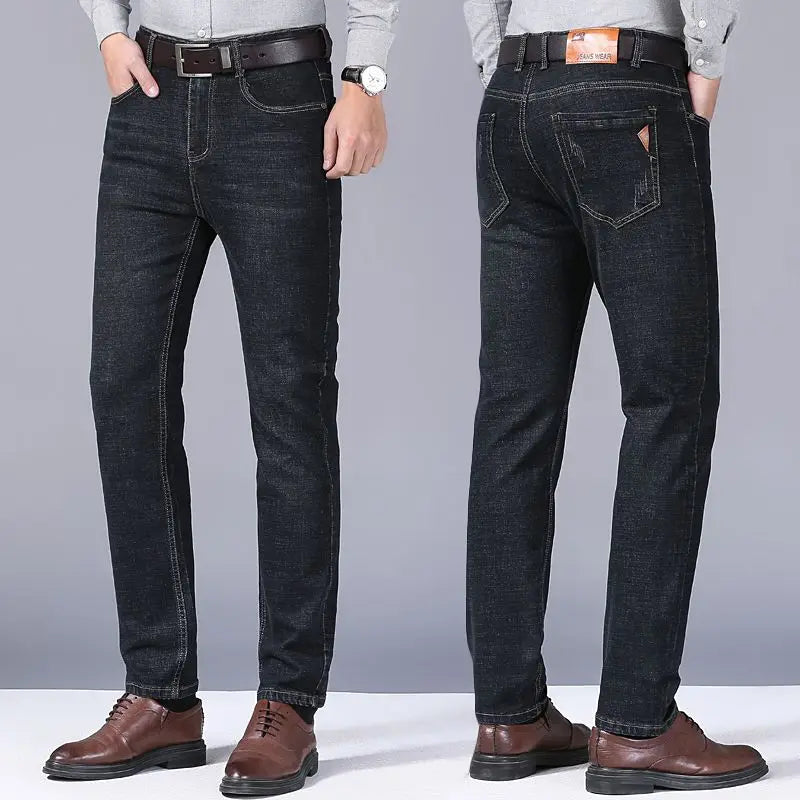 Men Light Luxury Stretch Slim Fit Denim Pants