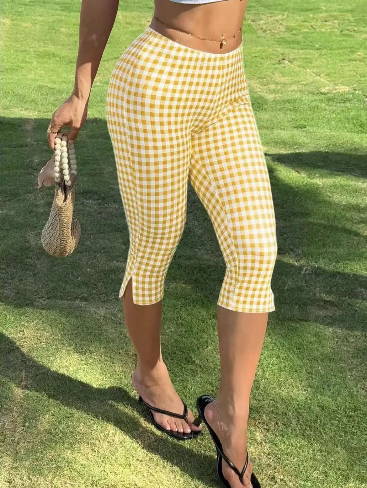 Slim Fit Capri Pants