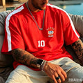 Brazil No.10 Retro Football Suit Men's and Women's 3D Printed T-shirt
