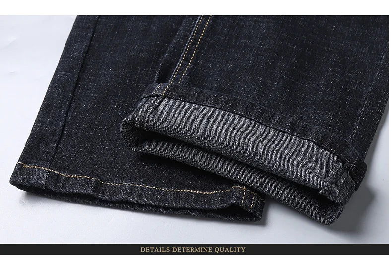 Men Light Luxury Stretch Slim Fit Denim Pants