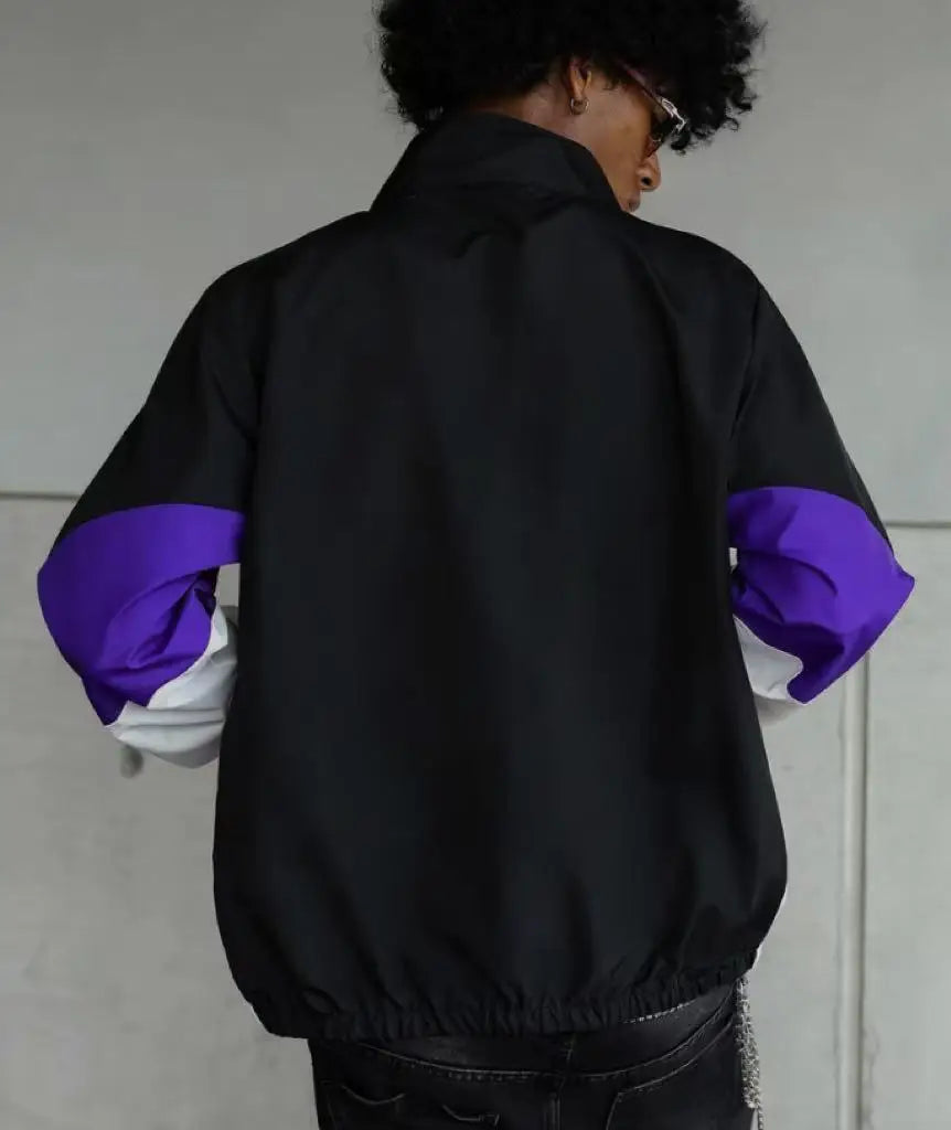 Men's color-blocked jacket, lightweight, casual, travel