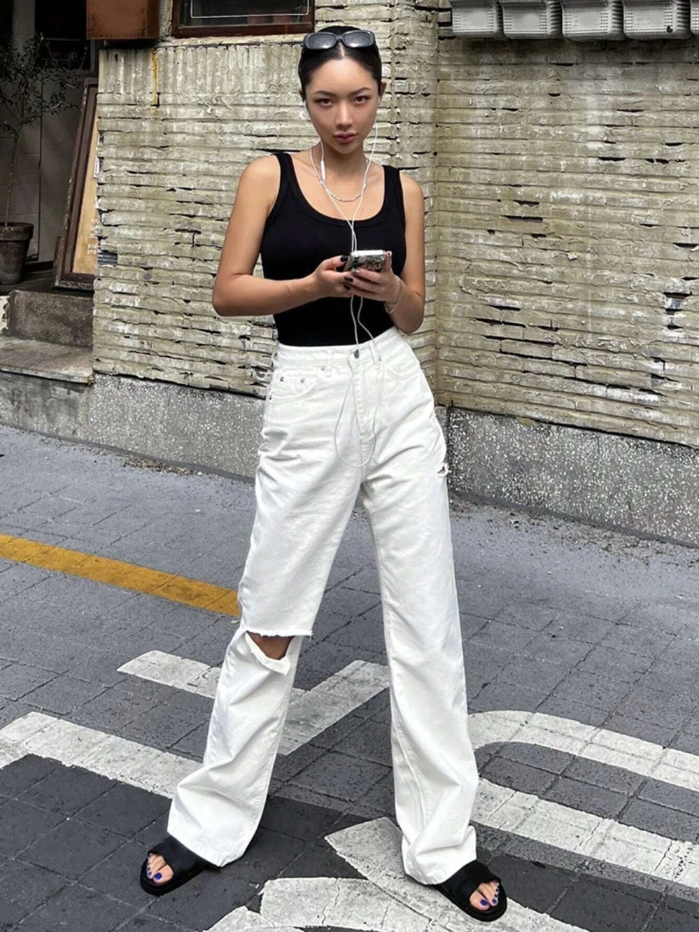 New Cotton Sleeveless Outerwear Top
