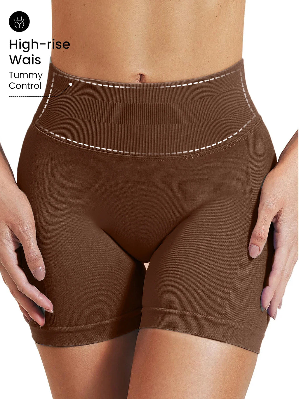 Pilates knit shorts medium intensity training high stretch