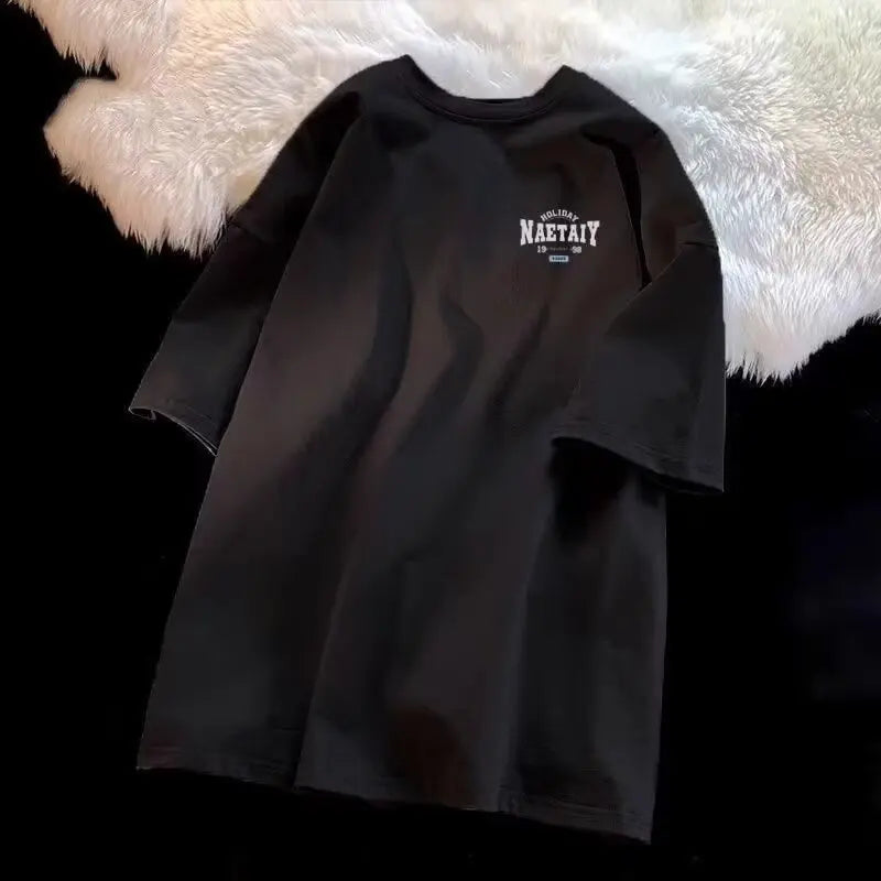 8XL Men Oversized Fashion Loose American Vintage