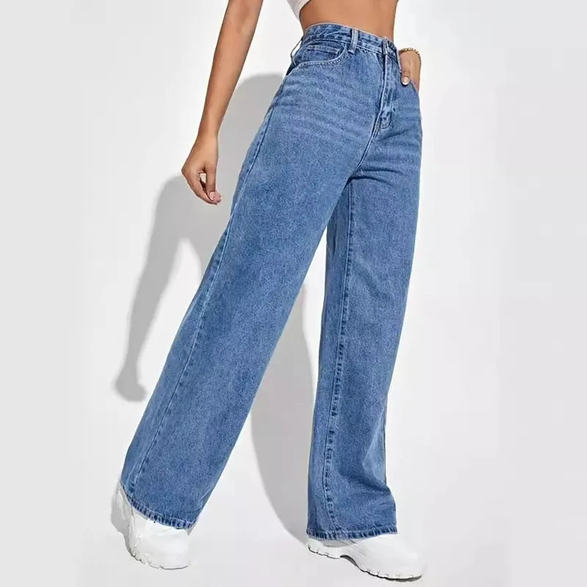 High street baggy straight pants