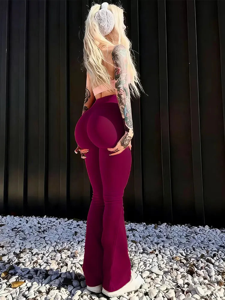 Flare Pants High Waist  Wide Leg Bootcut Leggings