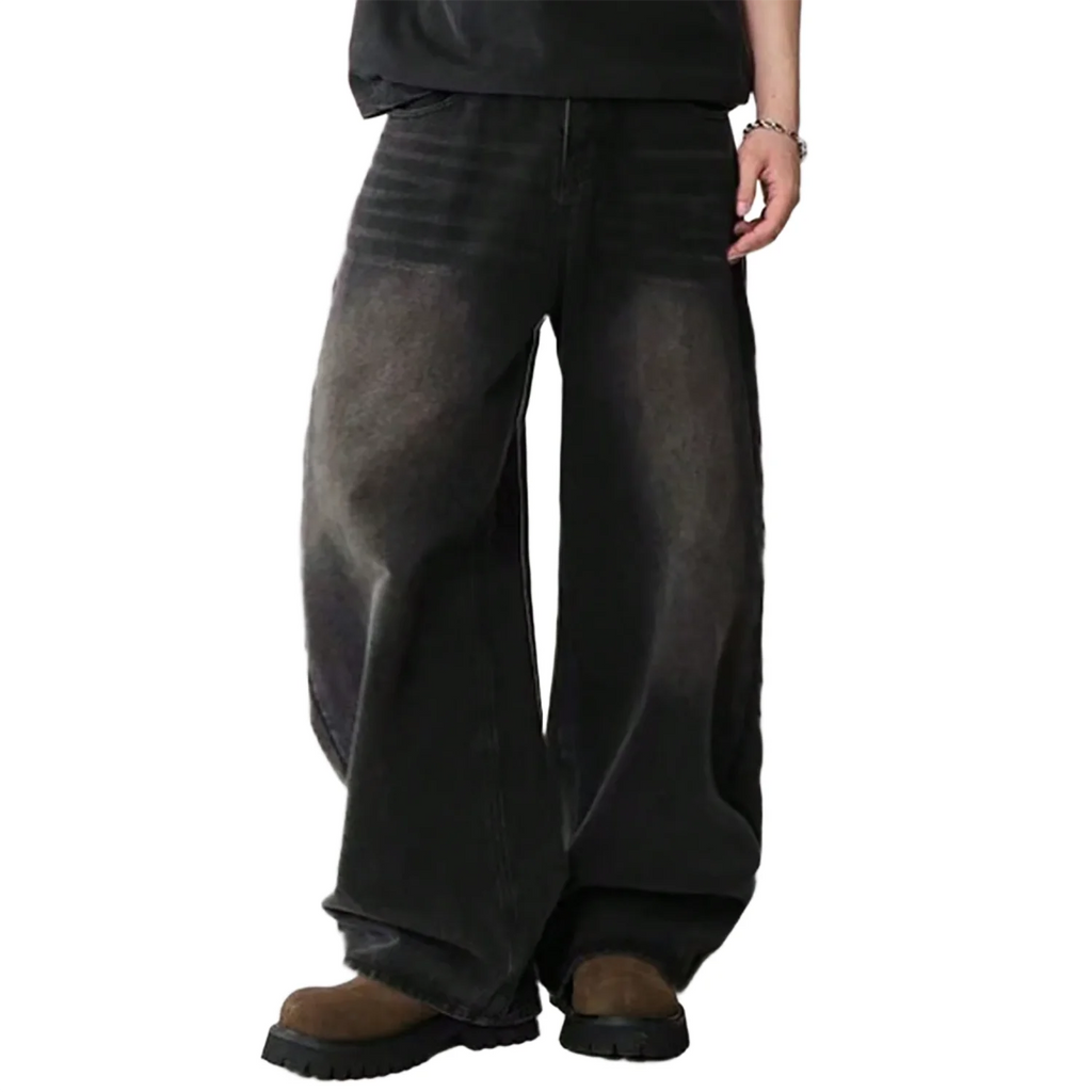 Men's Straight Loose Wide Baggy Jeans