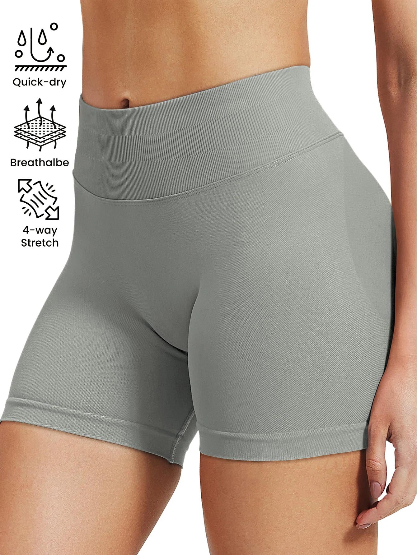 Pilates knit shorts medium intensity training high stretch