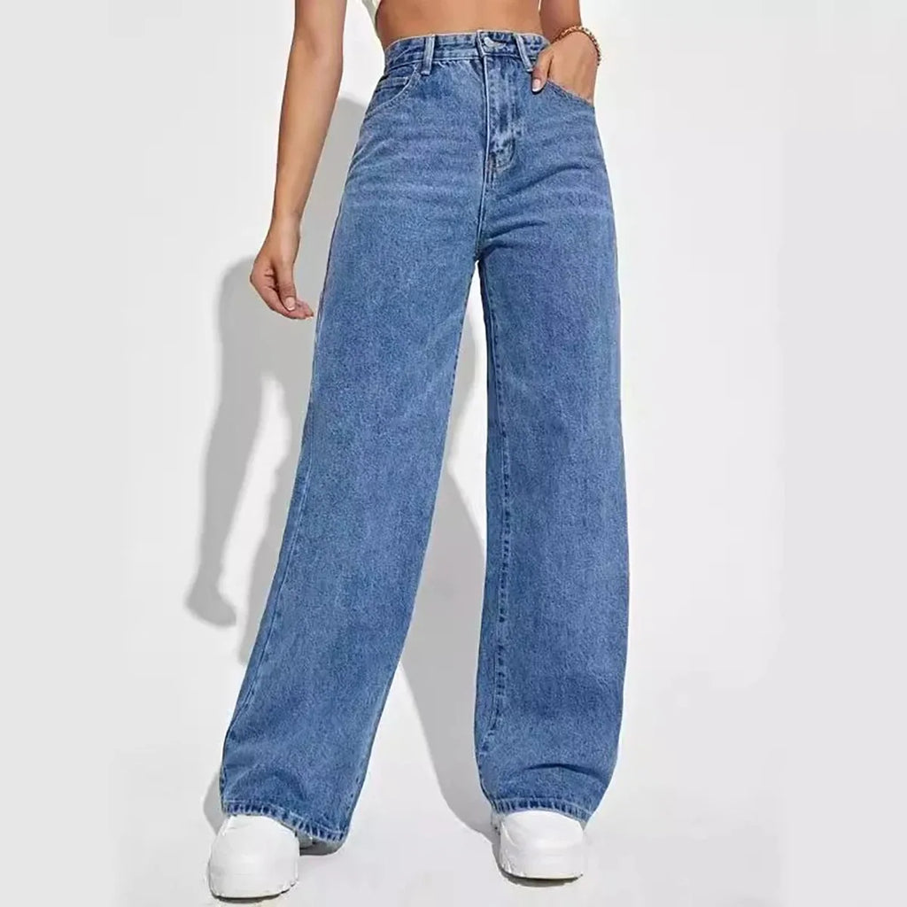 High street baggy straight pants