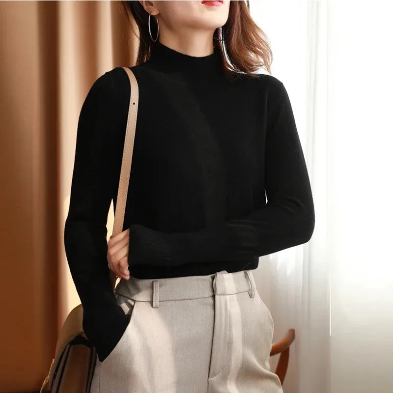 Autumn Winter chic Bottom Sweaters
