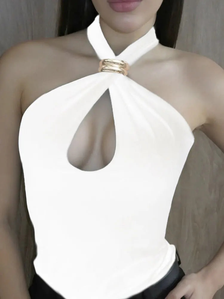 Summer Fashion Sexy Vest Top For Women Hollow Out Backless