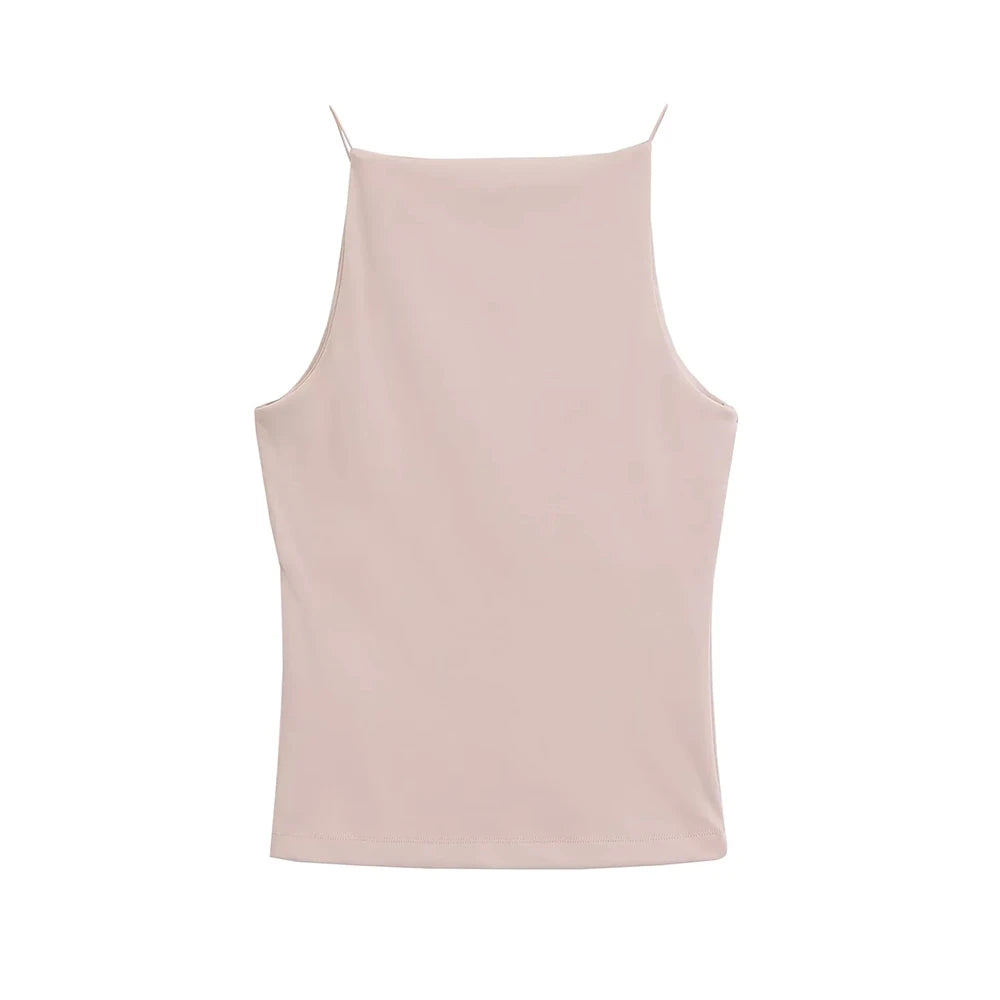 Women's Halter Tank Top Sleeveless Thin Straps