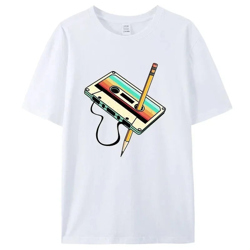 Men Short Sleeve Vintage T-Shirt Clothing Vintage Outdoor Fitness