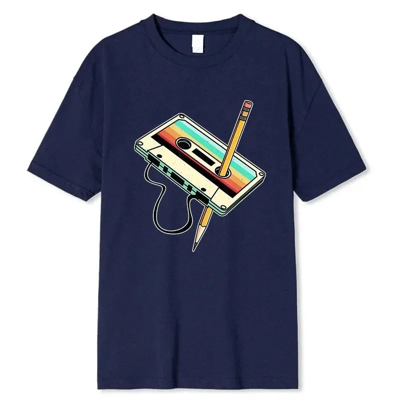 Men Short Sleeve Vintage T-Shirt Clothing Vintage Outdoor Fitness