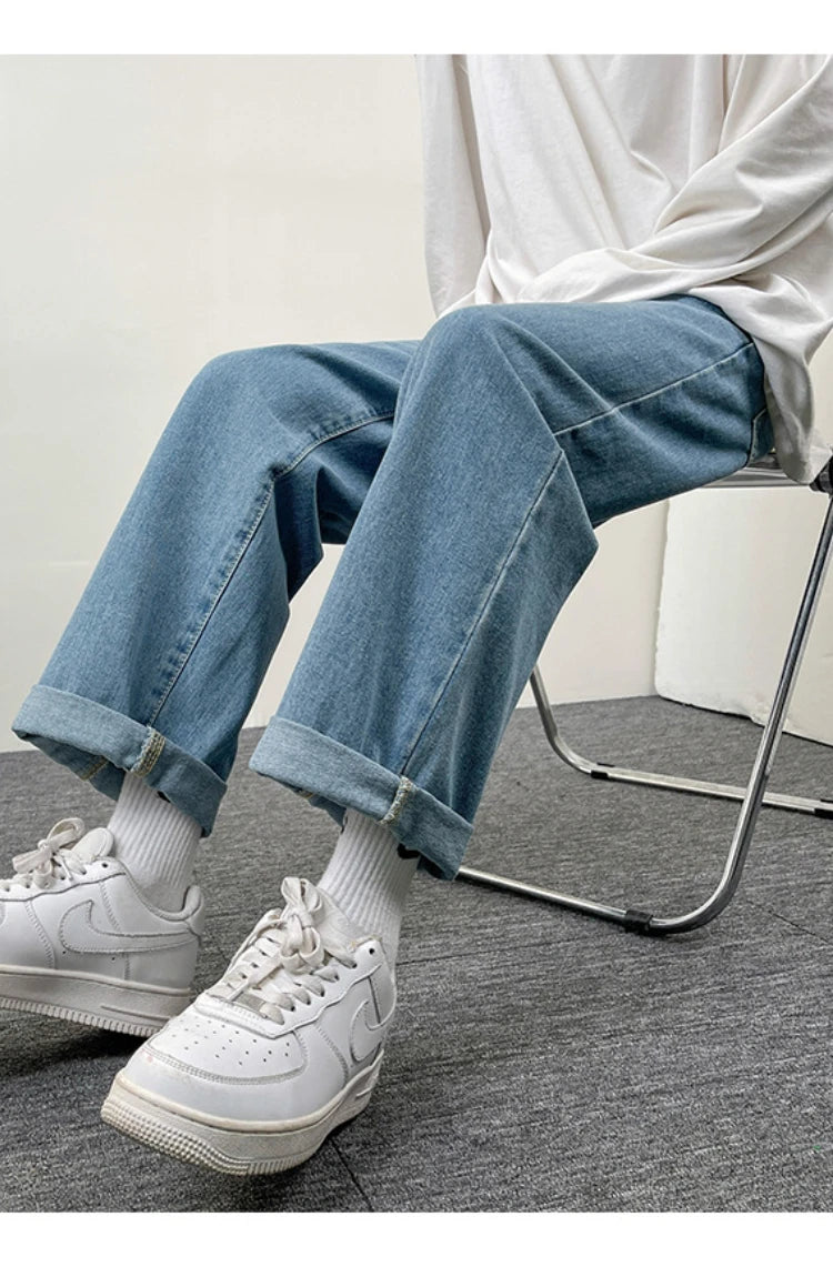 New Men's Straight & Wide Denim Jeans