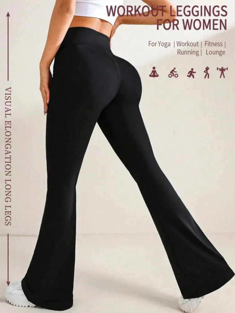 Flare Pants High Waist  Wide Leg Bootcut Leggings