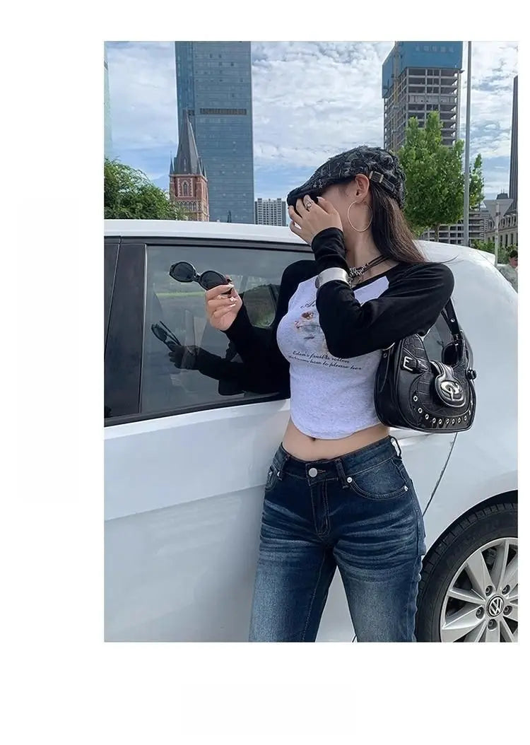 Slim Fit High Waist Casual Womens Jeans