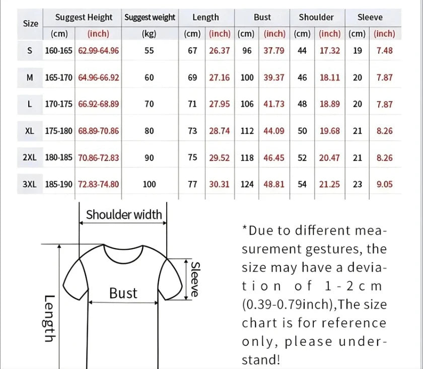 New Printed Men's Short Sleeve T-Shirt