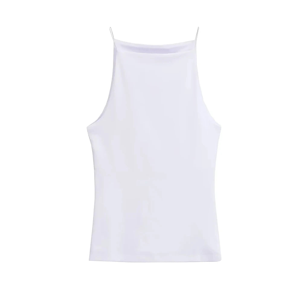 Women's Halter Tank Top Sleeveless Thin Straps