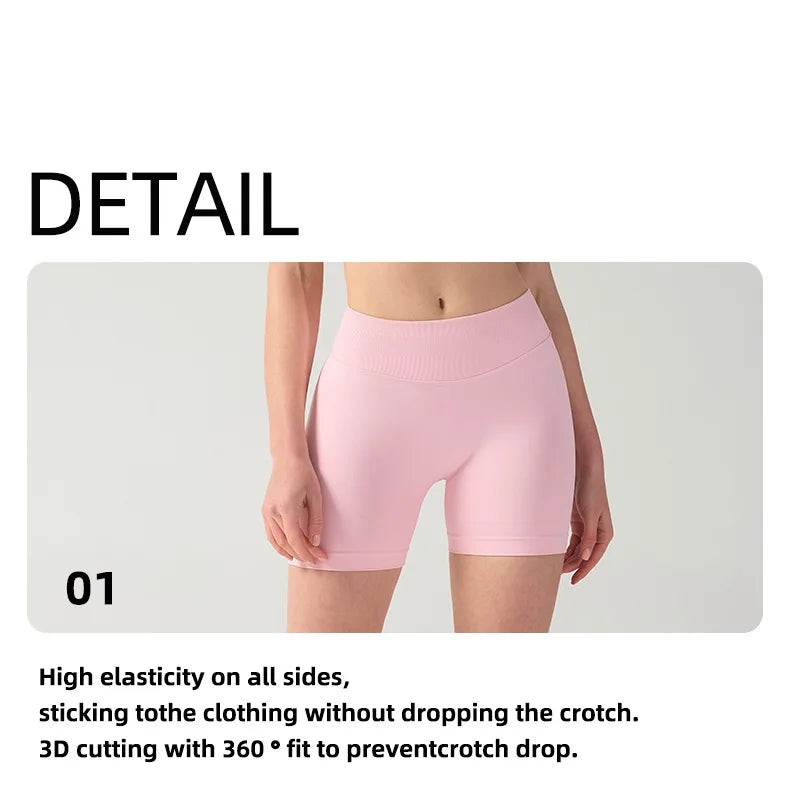 Pilates knit shorts medium intensity training high stretch