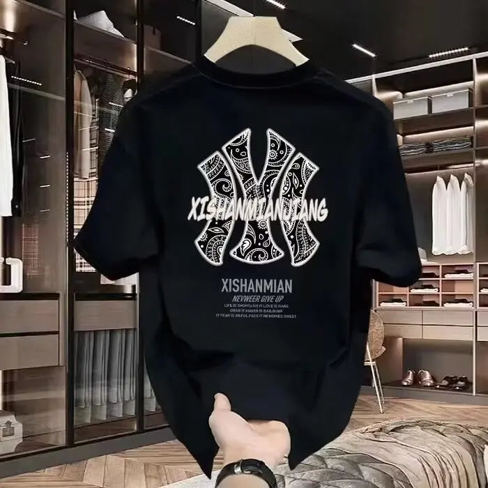 New Printed Men's Short Sleeve T-Shirt