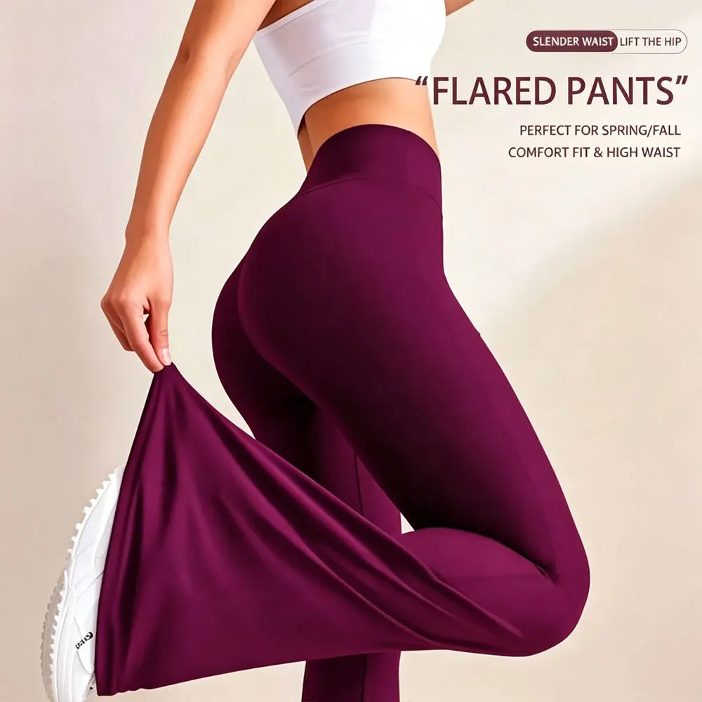 Flare Pants High Waist  Wide Leg Bootcut Leggings