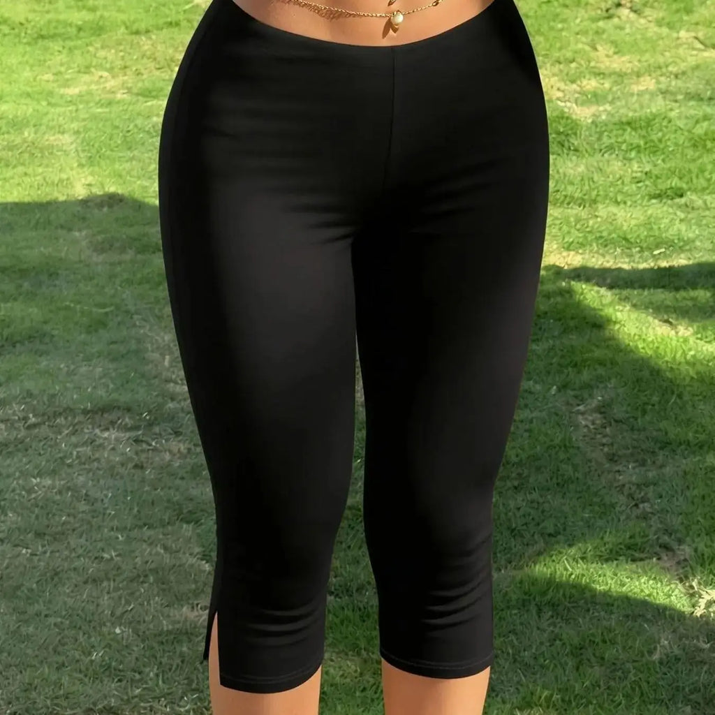 Slim Fit Capri Pants