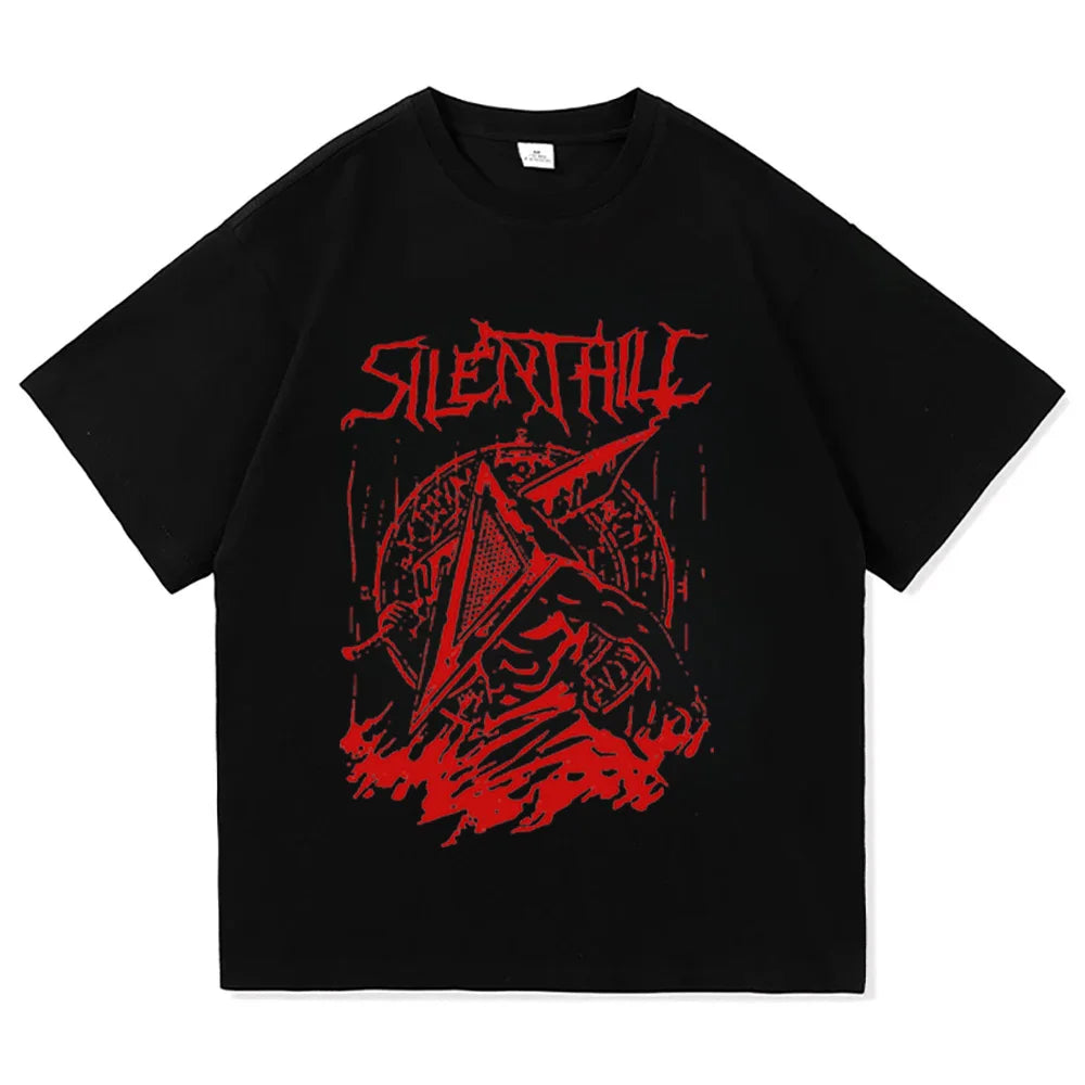 Men's Pyramid Head Silent Hill Round Neck Tees