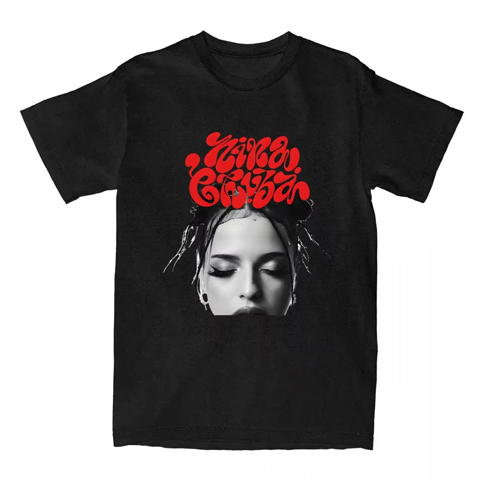 Nina Chuba Printing Tshirts Short Sleeve Cotton Round Neck T-shirt