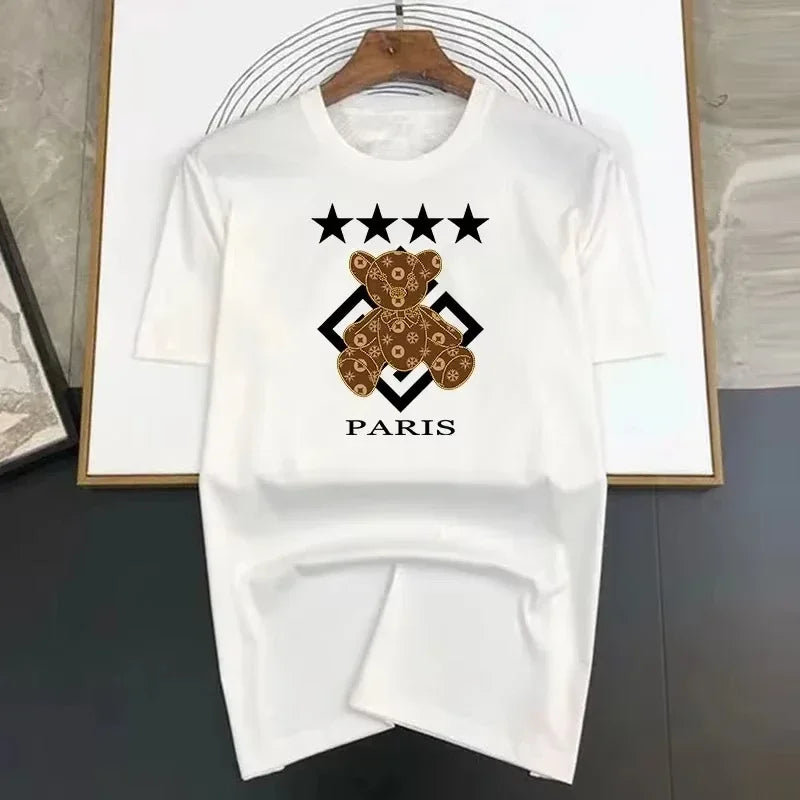 New Luxury Bear formen Basic pure Cotton T-shirt