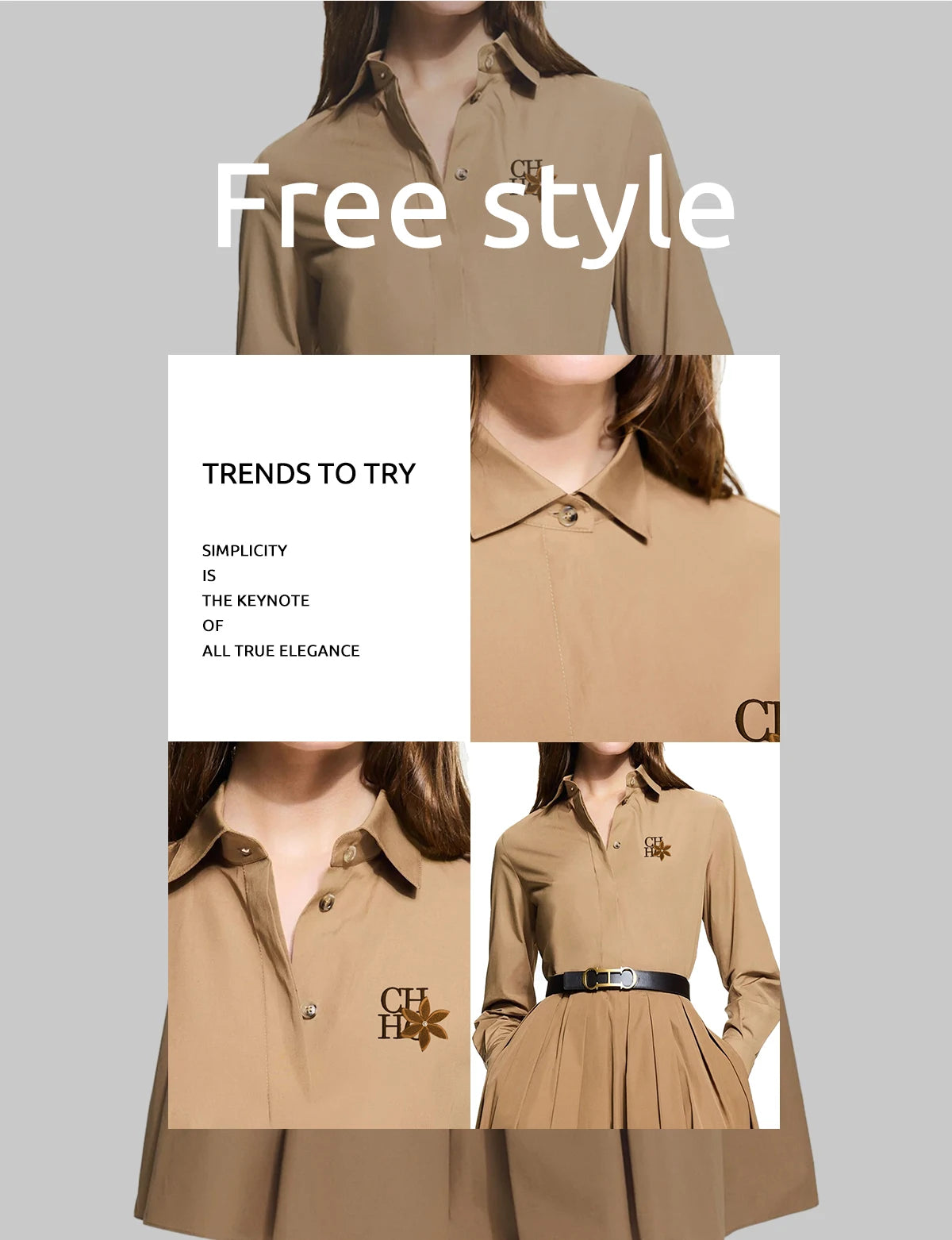 New Women Skirts Sets Long Sleeved Shirts Embroidery Desig