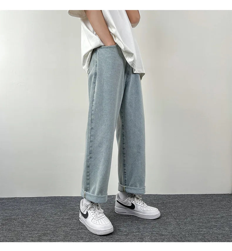 New Men's Straight & Wide Denim Jeans