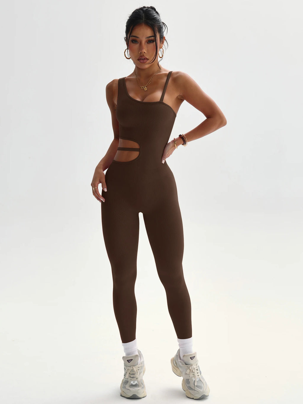 Beautiful back design, sexy one-piece yoga leggings