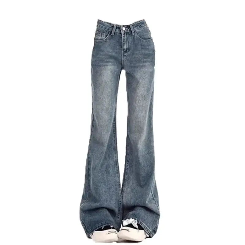 Ladies Jeans Flare Trousers Leisure